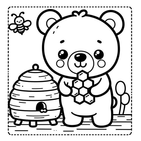 tranh tô màu con vật sống trong rừng 9