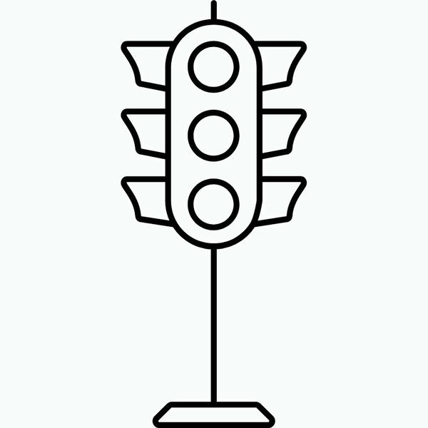 tranh tô màu đèn tín hiệu giao thông