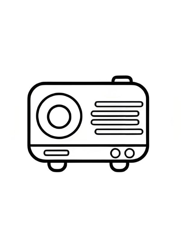 tranh tô màu đồ dùng gia đình 11