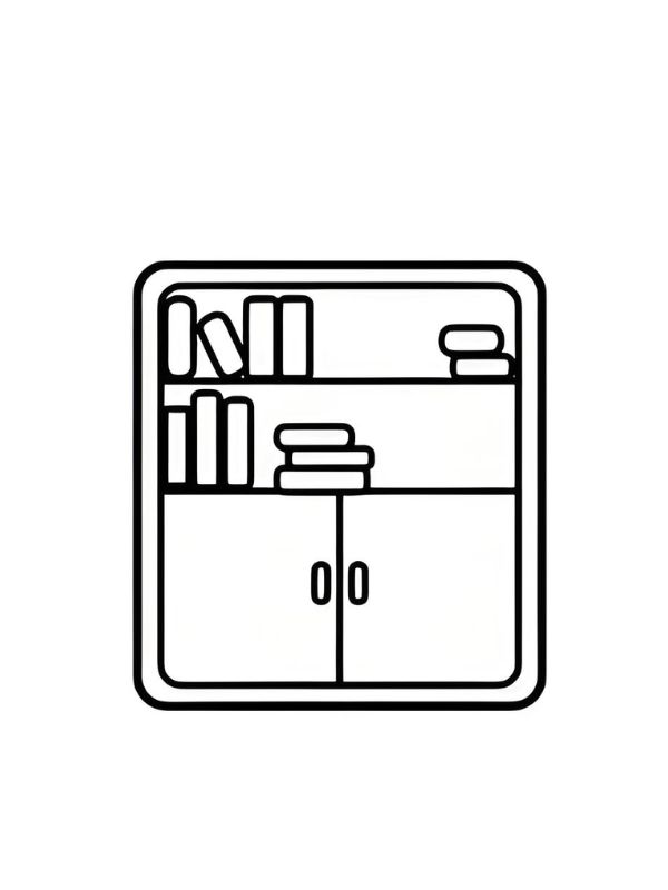 tranh tô màu đồ dùng gia đình 2