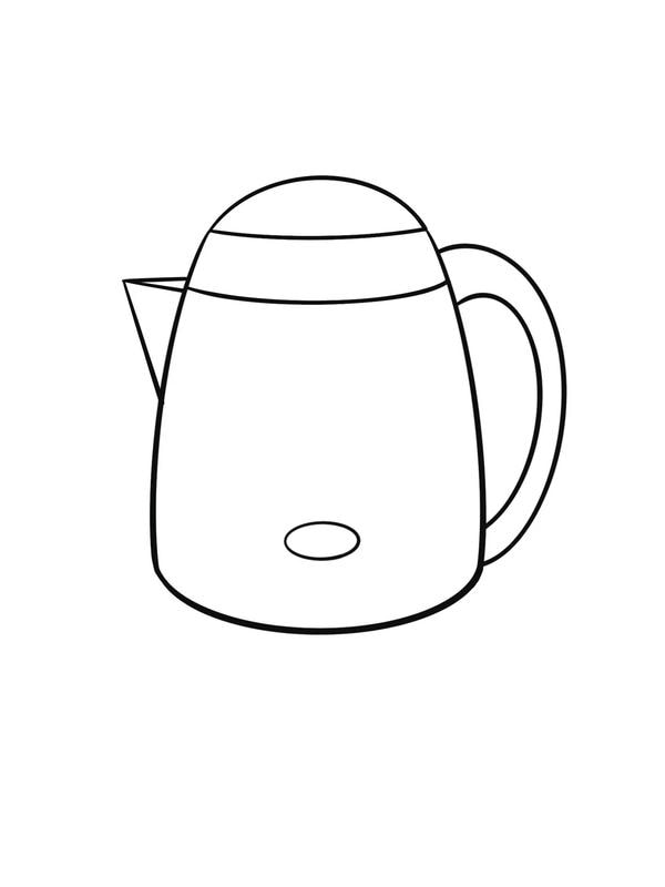 tranh tô màu đồ dùng gia đình 35