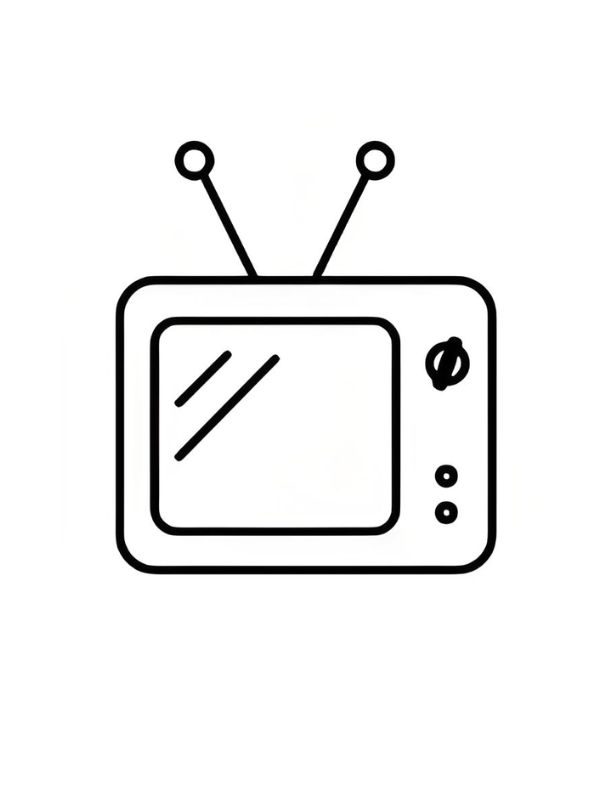 tranh tô màu đồ dùng gia đình 5