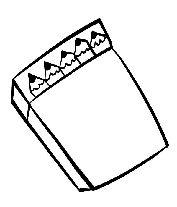 tranh tô màu đồ dùng học tập