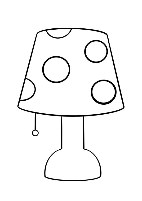 tranh tô màu đồ dùng trong gia đình