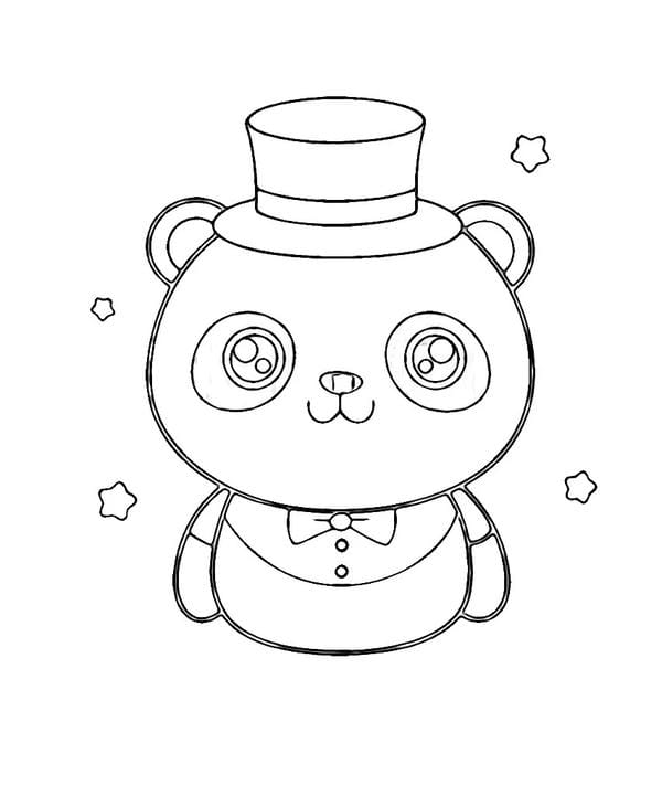 tranh tô màu gấu trúc 5