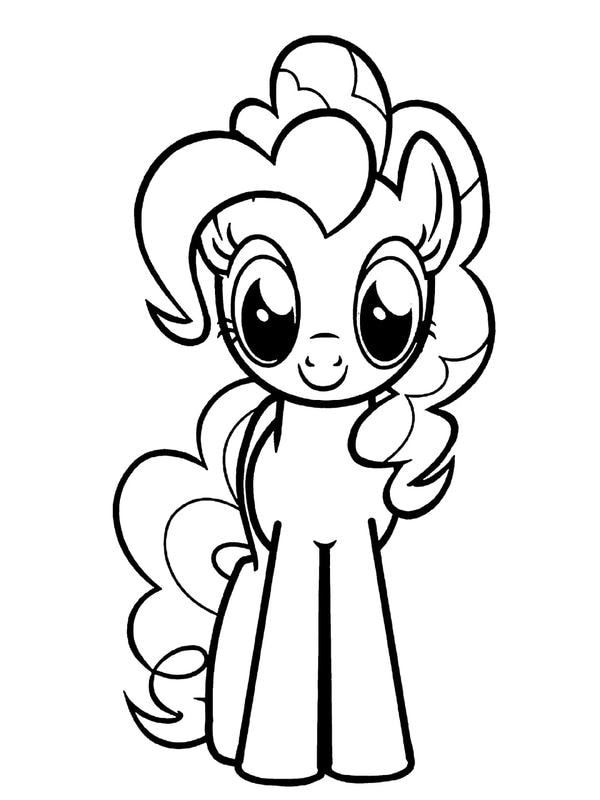 tranh tô màu ngựa pony 1