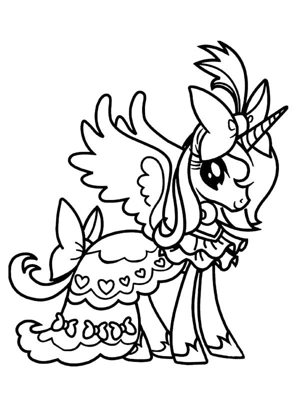 tranh tô màu ngựa pony 11