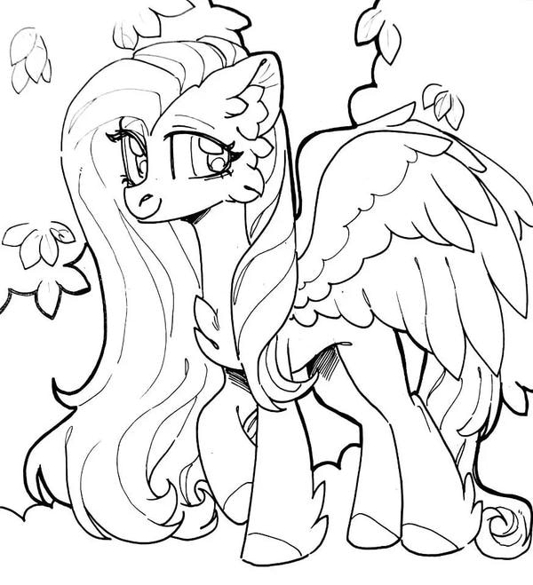 tranh tô màu ngựa pony 14