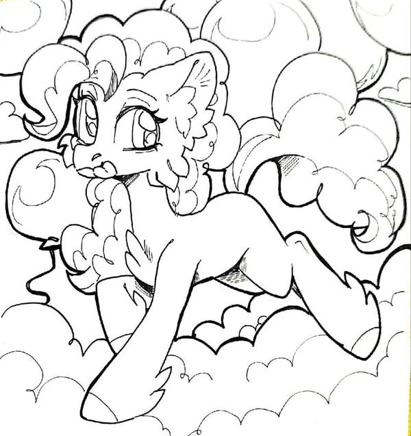 tranh tô màu ngựa pony 18