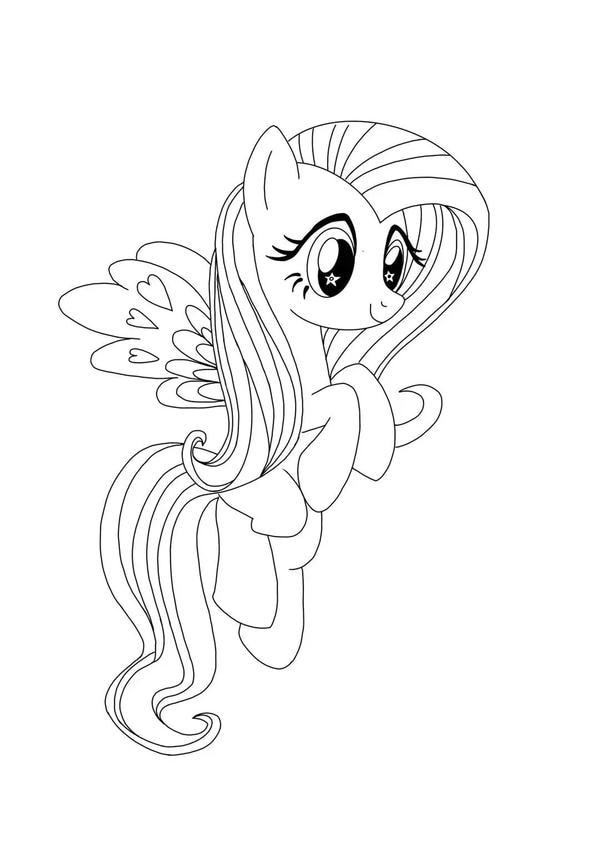 tranh tô màu ngựa pony 21