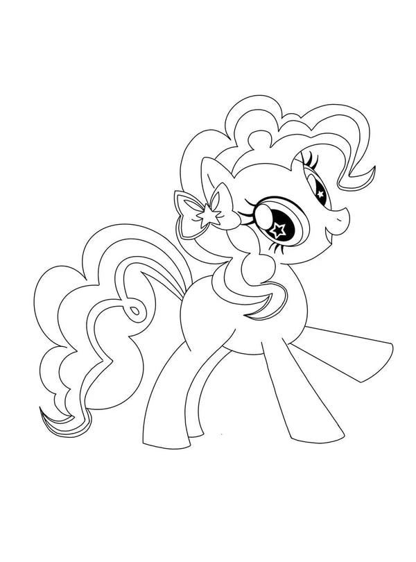 tranh tô màu ngựa pony 23