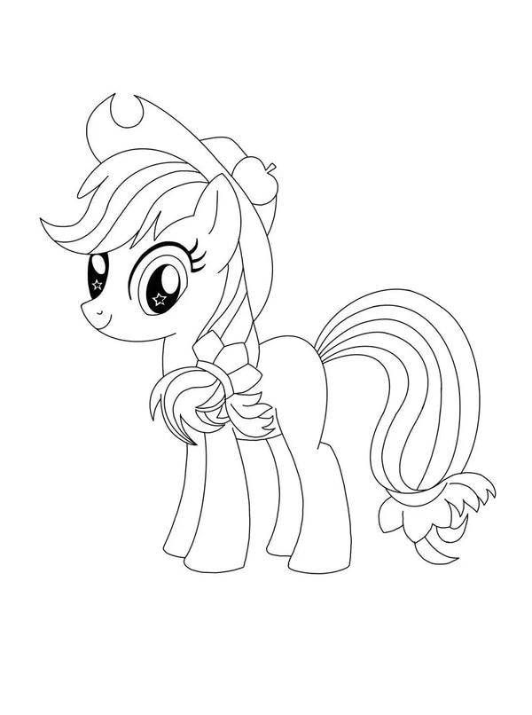 tranh tô màu ngựa pony 24