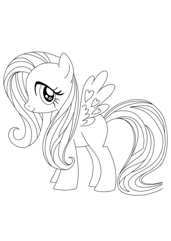 tranh tô màu ngựa pony 28