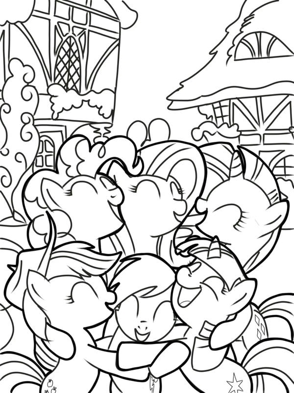 tranh tô màu ngựa pony 9