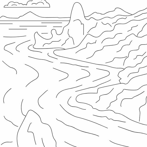 tranh tô màu phong cảnh 1