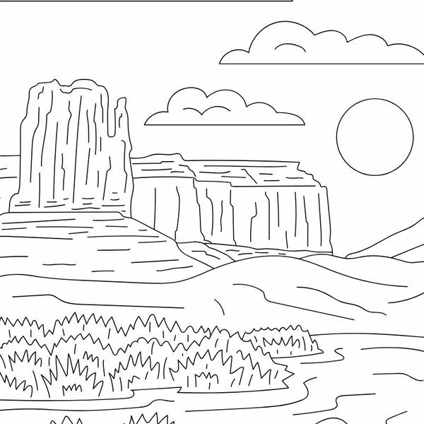 tranh tô màu phong cảnh 10