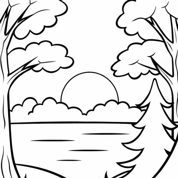 tranh tô màu phong cảnh 16