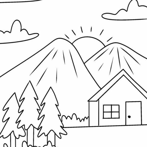 tranh tô màu phong cảnh 21