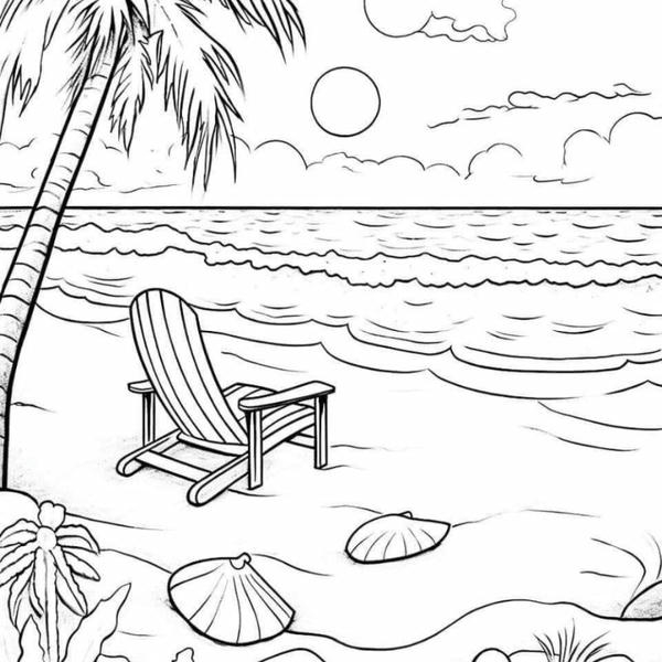 tranh tô màu phong cảnh 25