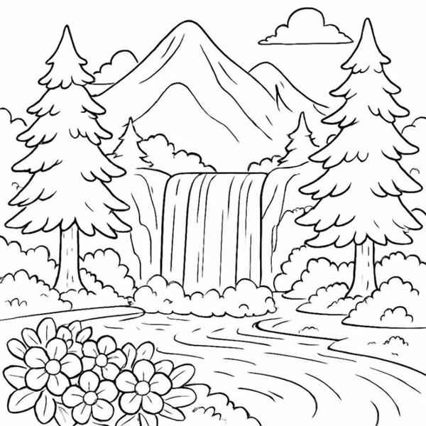 tranh tô màu phong cảnh 27