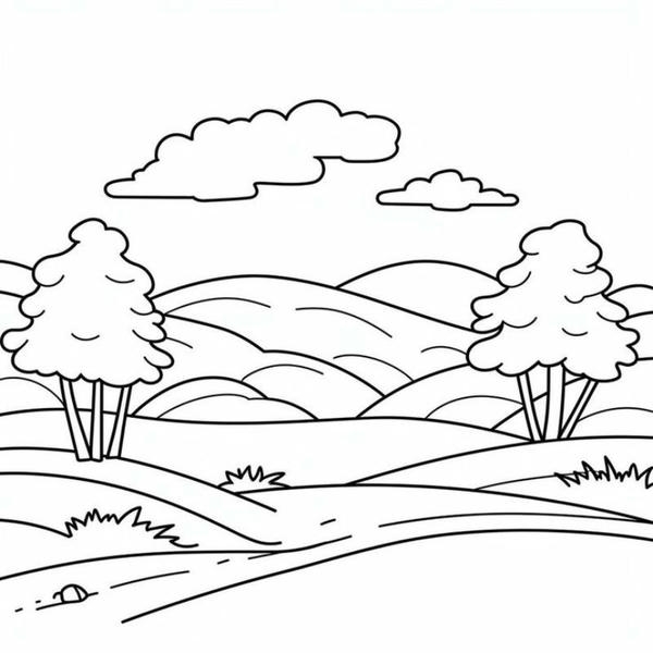 tranh tô màu phong cảnh 29