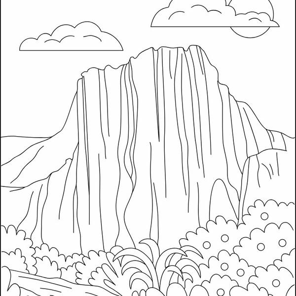 tranh tô màu phong cảnh 3