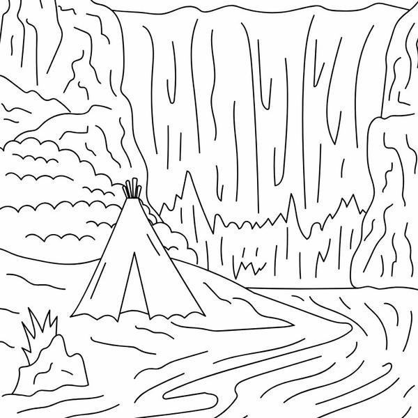 tranh tô màu phong cảnh 4