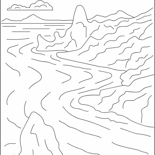 tranh tô màu phong cảnh 5