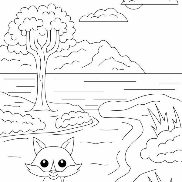 tranh tô màu phong cảnh 8