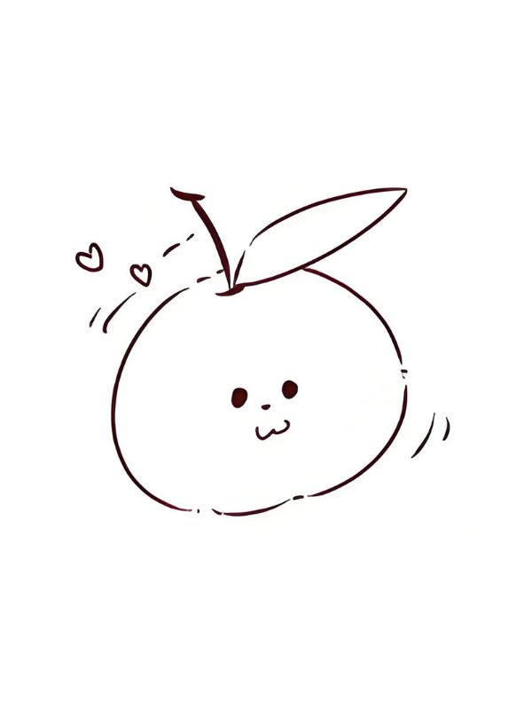 tranh tô màu quả cam 23