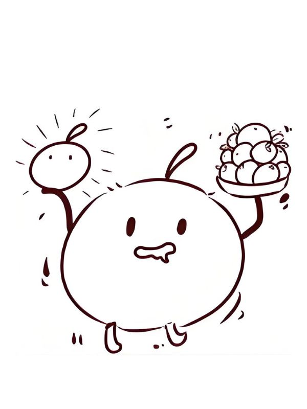 tranh tô màu quả cam 30