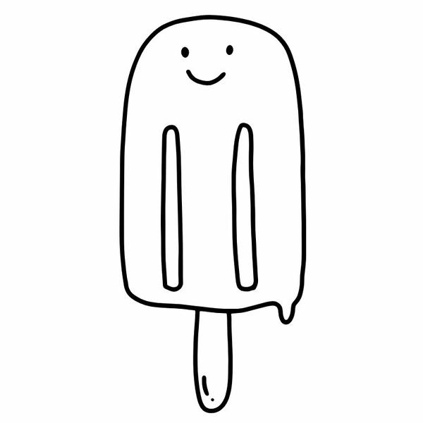 tranh tô màu que kem