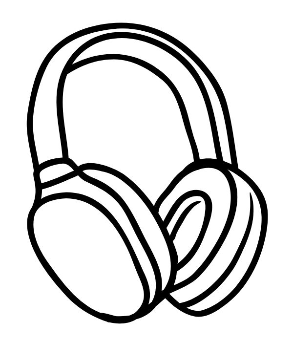 tranh tô màu tai nghe