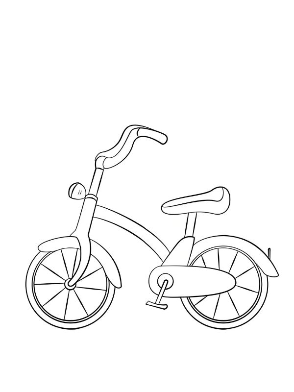 tranh tô màu xe đạp 1