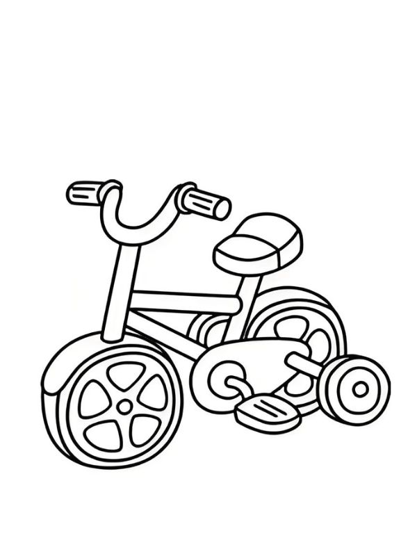 tranh tô màu xe đạp 10