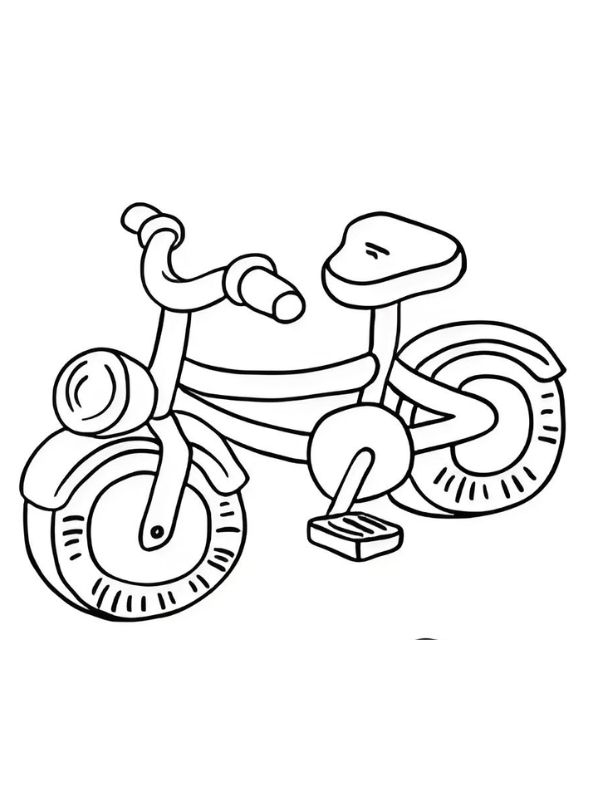 tranh tô màu xe đạp 11
