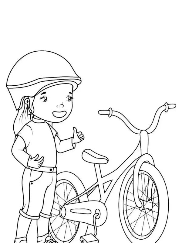 tranh tô màu xe đạp 13