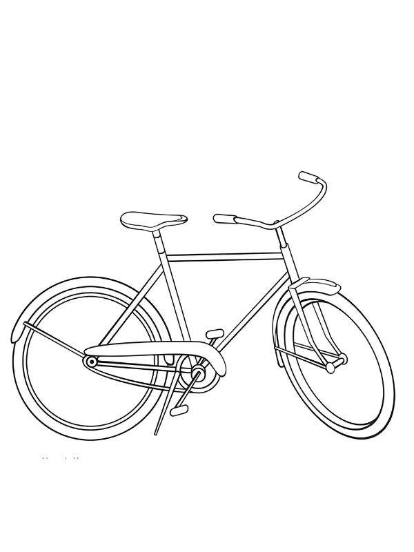 tranh tô màu xe đạp 20