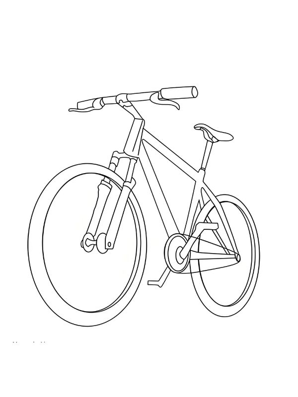 tranh tô màu xe đạp 24