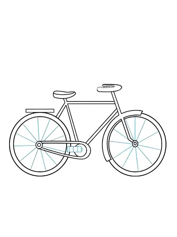 tranh tô màu xe đạp 3