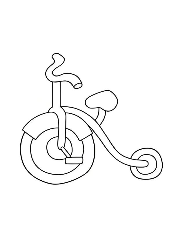 tranh tô màu xe đạp 6