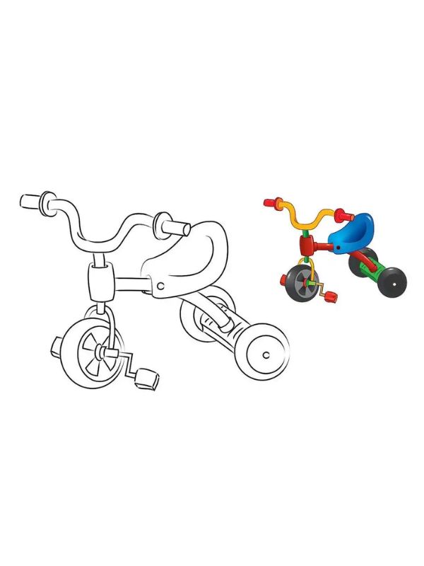 tranh tô màu xe đạp 7