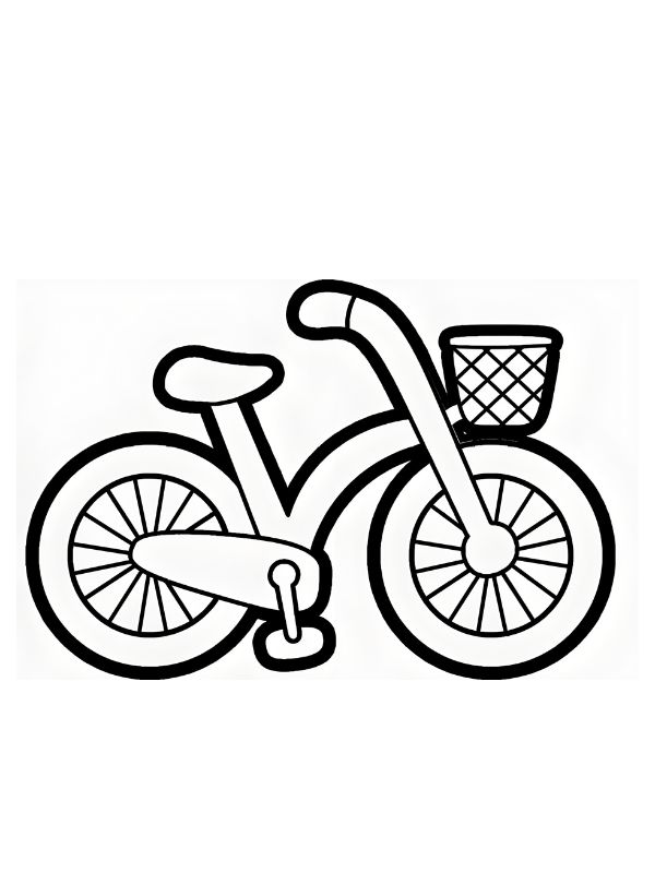 tranh tô màu xe đạp 9