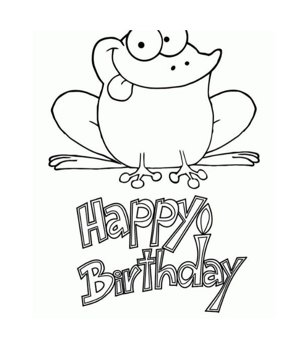 chữ happy birthday tô màu 1