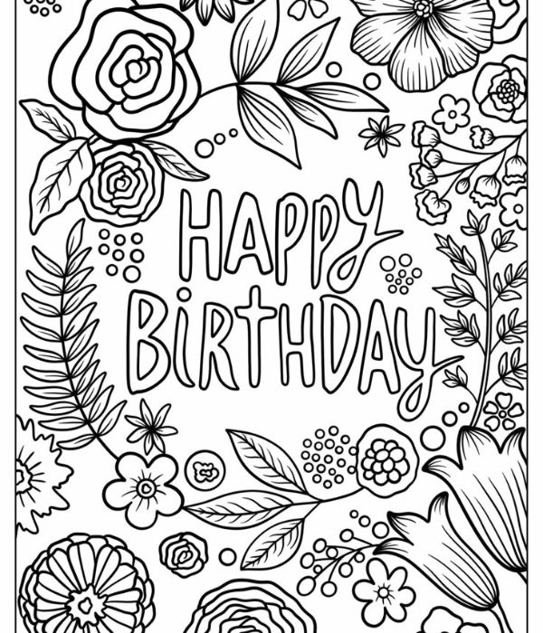 chữ happy birthday tô màu 10