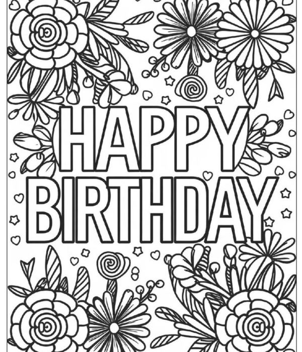 chữ happy birthday tô màu 11