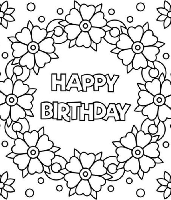 chữ happy birthday tô màu 12