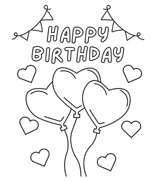 chữ happy birthday tô màu 18