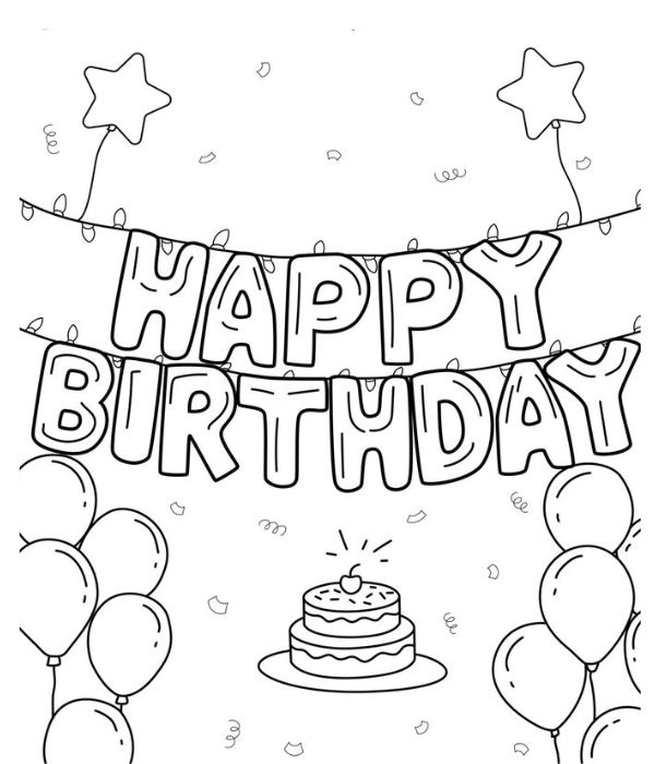 chữ happy birthday tô màu 19