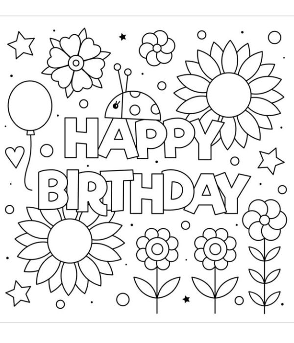 chữ happy birthday tô màu 21